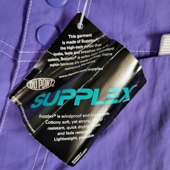 L.l. Bean Nylon Shorts. Purple & Black. Size 14 - Picture 7 of 7